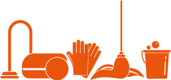Icône représentant les services de nettoyage professionnel et d’entretien d’immeubles proposés par Clanet